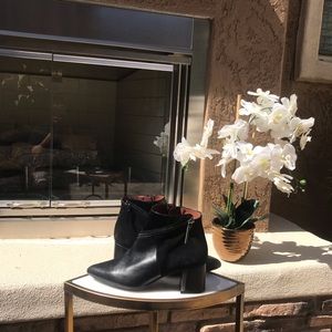 Hispanitas-Leather/Suede ZIP Booties Sz 7 1/2